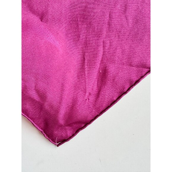 Vintage Unbranded Purple Yellow Rose Floral Silk Habotai 33" x 33" Square Scarf - Picture 6 of 16